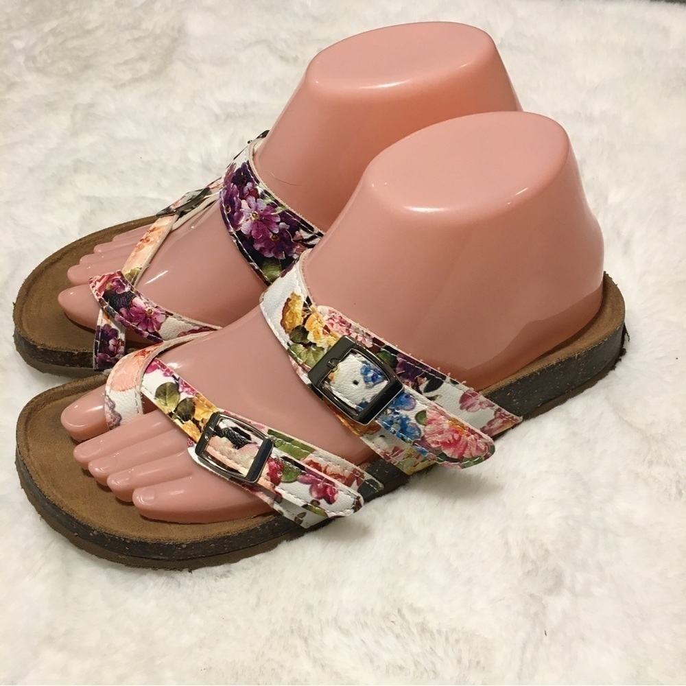 Time&Tru Sandals Size 7 Floral SB-X